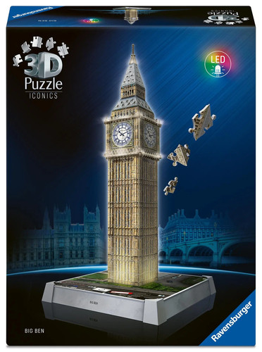 Puzzle iconics big ben - 3d, iconics: