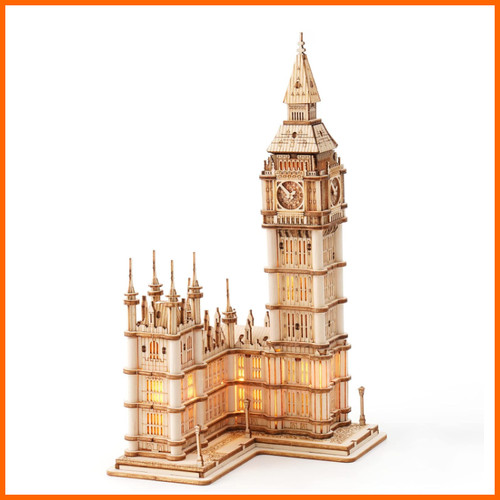 Rolife holzpuzzle big ben - holzpuzzle, 3d
